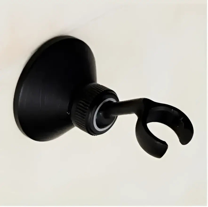 Knurled brass shower head holder wall mount bathroom hook
