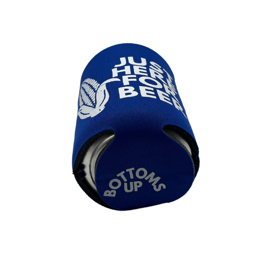 Just Here For Beer Printed Can Koozie | Blooms Designs
