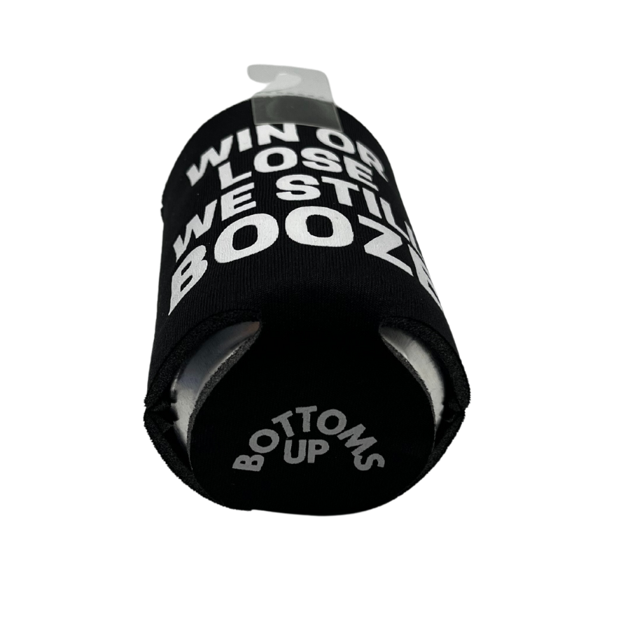 Win or Lose We Still Booze Printed Can Koozie | Blooms Designs