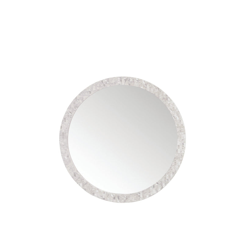 James Martin Callie 30" Mirror, White Mother of Pearl