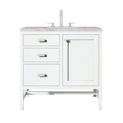 James Martin Addison 36" Single Bathroom Vanity, Glossy White