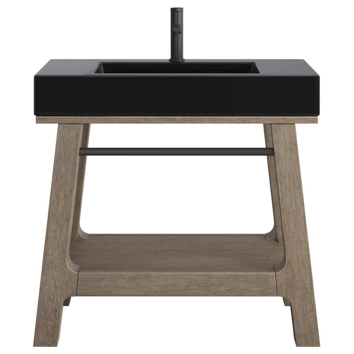 James Martin Auburn 36" Single Console Vanity, Weathered Timber