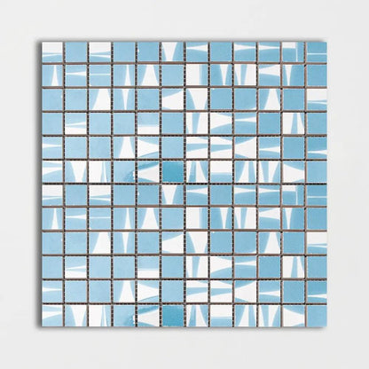 Lagoon Glossy 1x1 Ceramic Mosaics 12x12