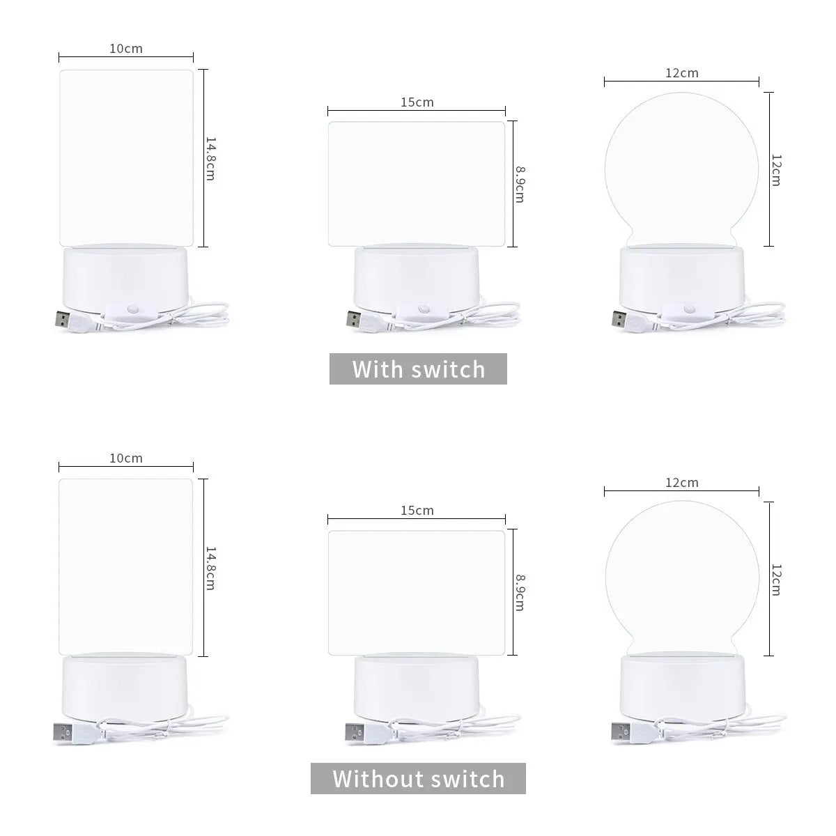 DecorBites™ Lamps for Desk Decoration USB DC5V Note/ Message Board With Pen Table Lamp Luminaria De Mesa Indoor Bedside Night Light