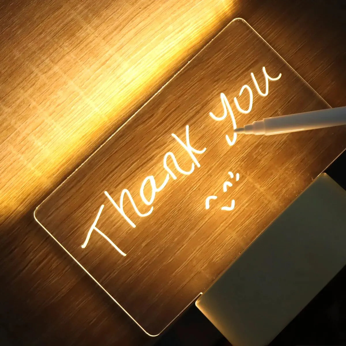 DecorBites™ Lamps for Desk Decoration USB DC5V Note/ Message Board With Pen Table Lamp Luminaria De Mesa Indoor Bedside Night Light