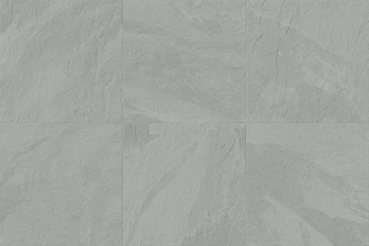 Frontier20 Montauk Grey Linear Cover Drain Set Slate Look Porcelain Moldings 24x48