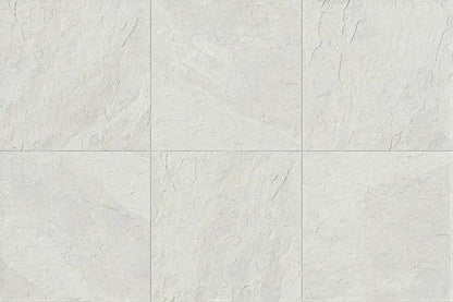 Frontier20 Montauk White Riser Slate Look Porcelain Moldings 8x24