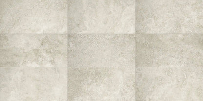 Trail Cross Cut Grey Travertine Look Porcelain Tiles 12x24