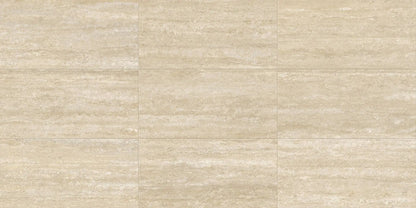 Trail Vein Cut Beige Travertine Look Porcelain Tiles 12x24