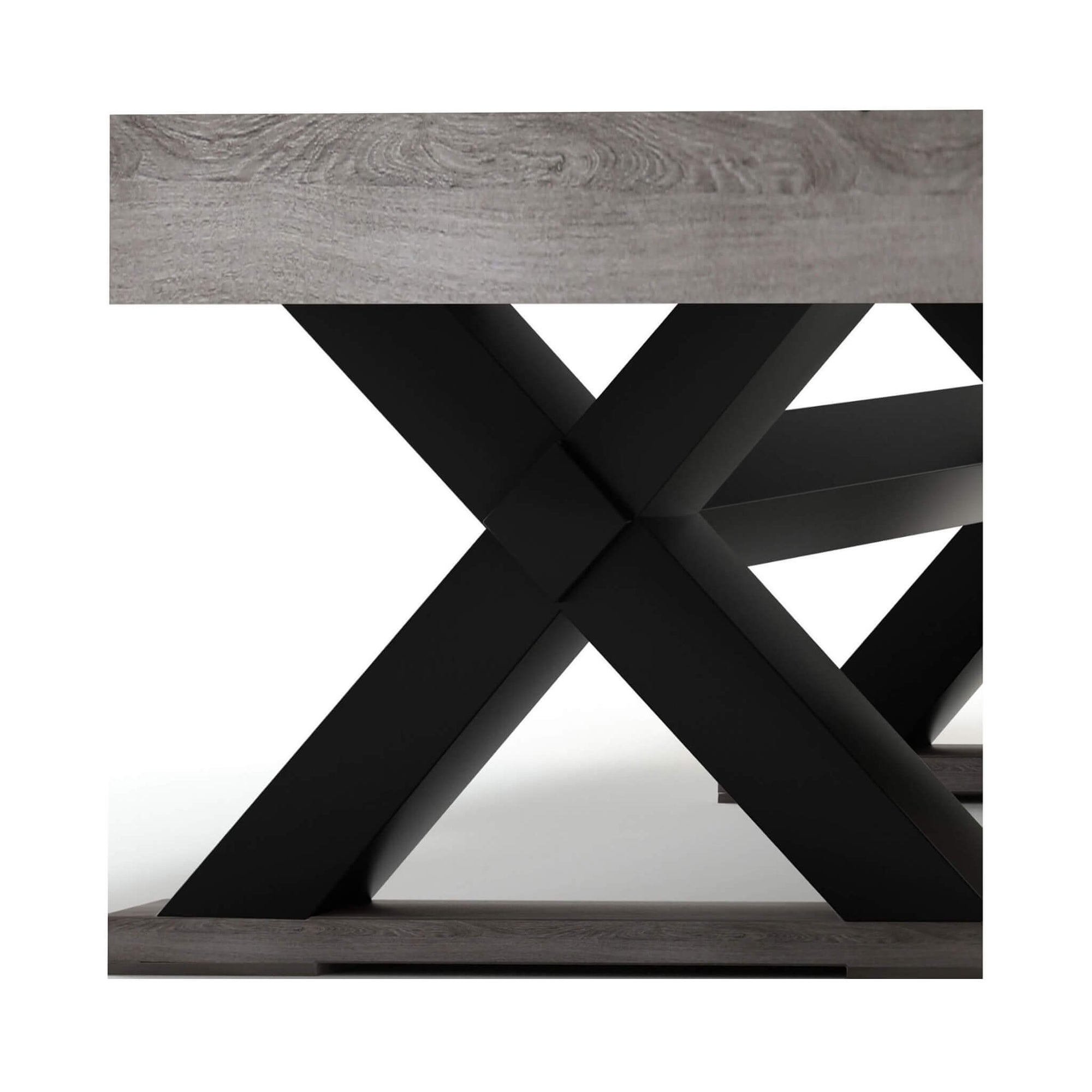 Large 84-Inch Rustic Gray Pool Table With Cues, Balls And X-Legs (SAK5 ...