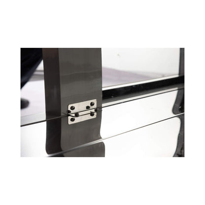 Large Black Stainless Steel Single-Door Fridge For Outdoor Kitchen Islands (SAK15296)