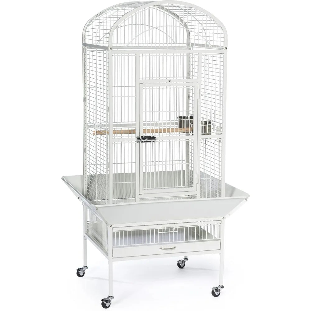 DecorBites™ Large Chalk White Bird Cage