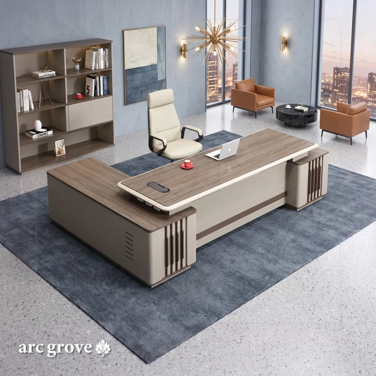 Lauder · Modern L-Shaped Executive Desk