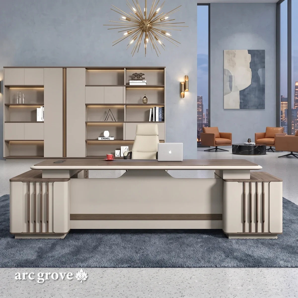 Lauder · Modern L-Shaped Executive Desk