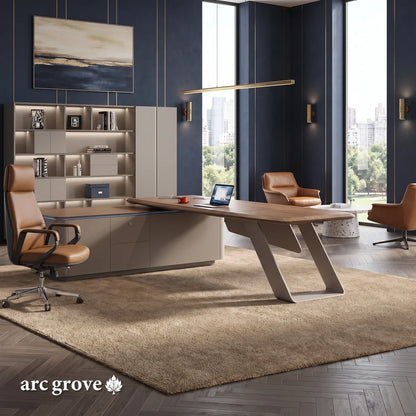 Laurier · Modern L-Shaped Executive Desk
