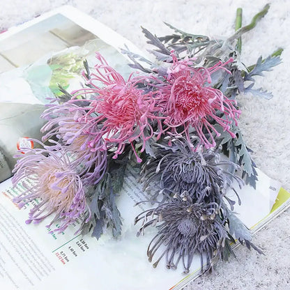 Lavender & orange artificial crab claw branch wedding decor living room
