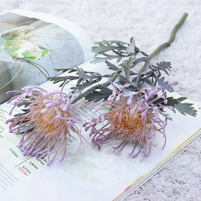 Lavender & orange artificial crab claw branch wedding decor living room