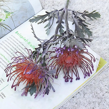 Lavender & orange artificial crab claw branch wedding decor living room