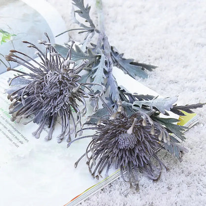 Lavender & orange artificial crab claw branch wedding decor living room