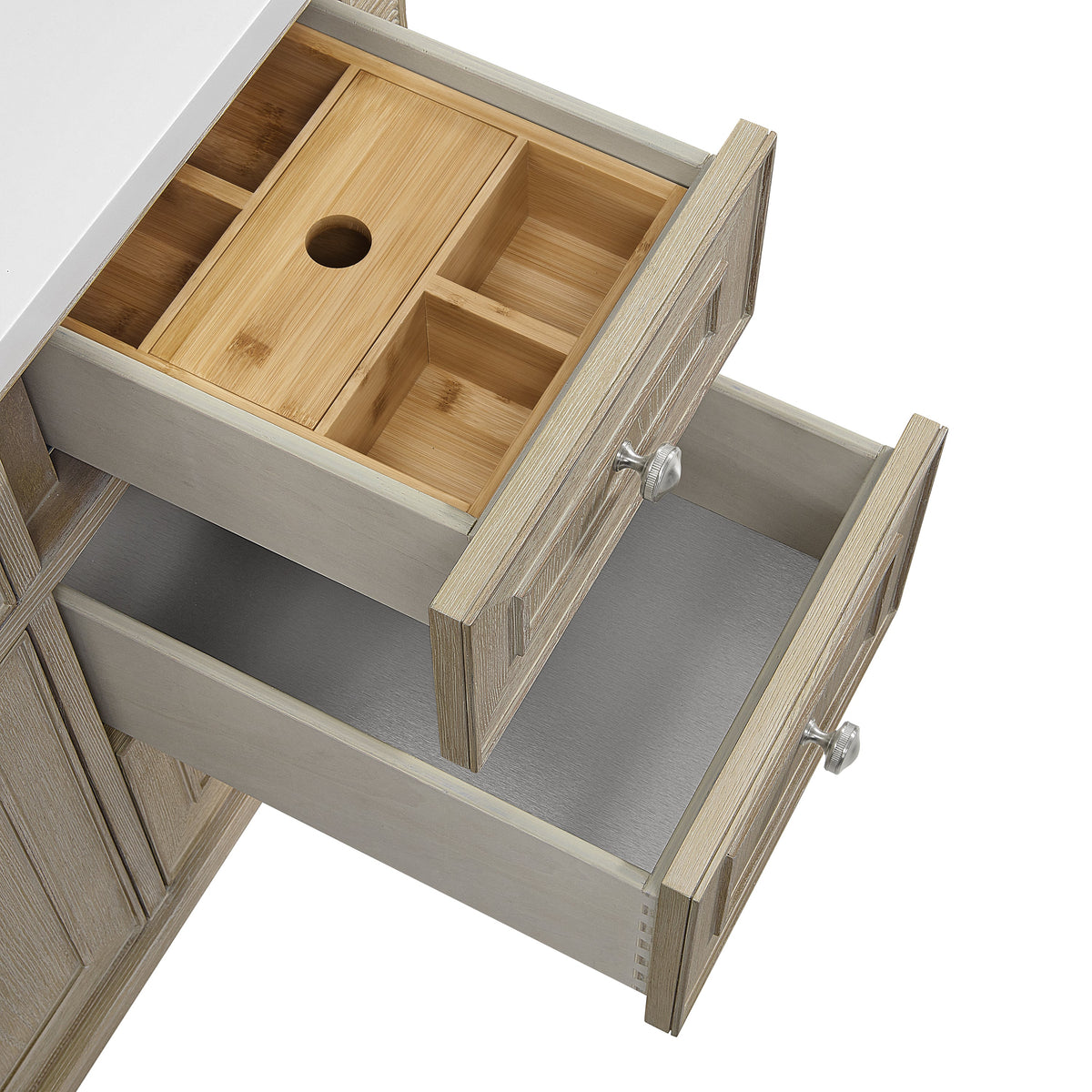James Martin Lorelai 48" Single Bathroom Vanity, Whitewashed Oak