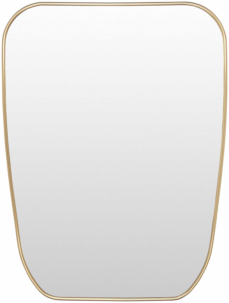 Orbassano Gold Frame Round Mirror