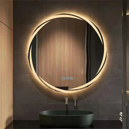 DecorBites™ LED Backlit Round Bathroom Vanity Mirror
