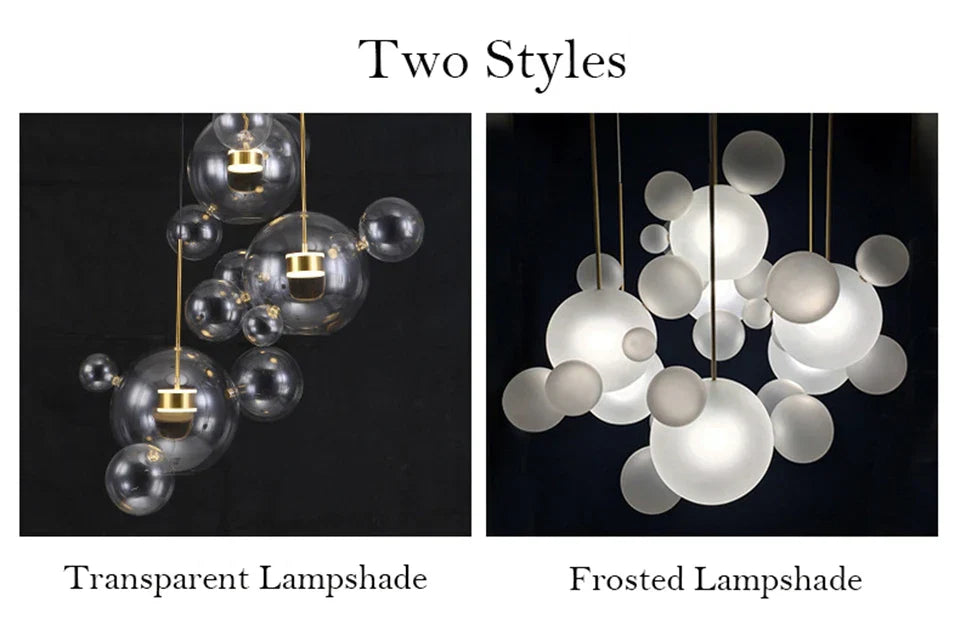 DecorBites™ LED Bubble Chandelier for Home Lighting