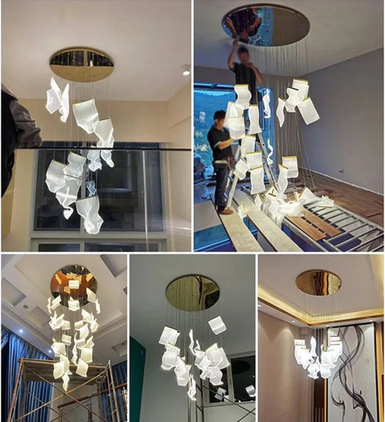 DecorBites™ LED Ceiling Chandelier for Modern Home