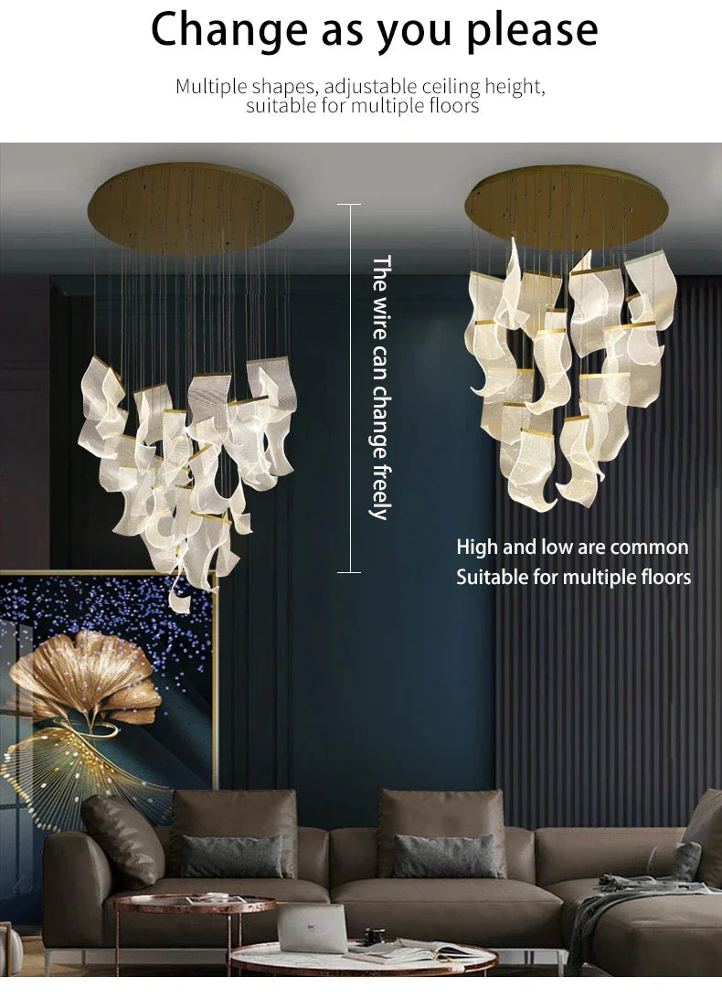 DecorBites™ LED Ceiling Chandelier for Modern Home