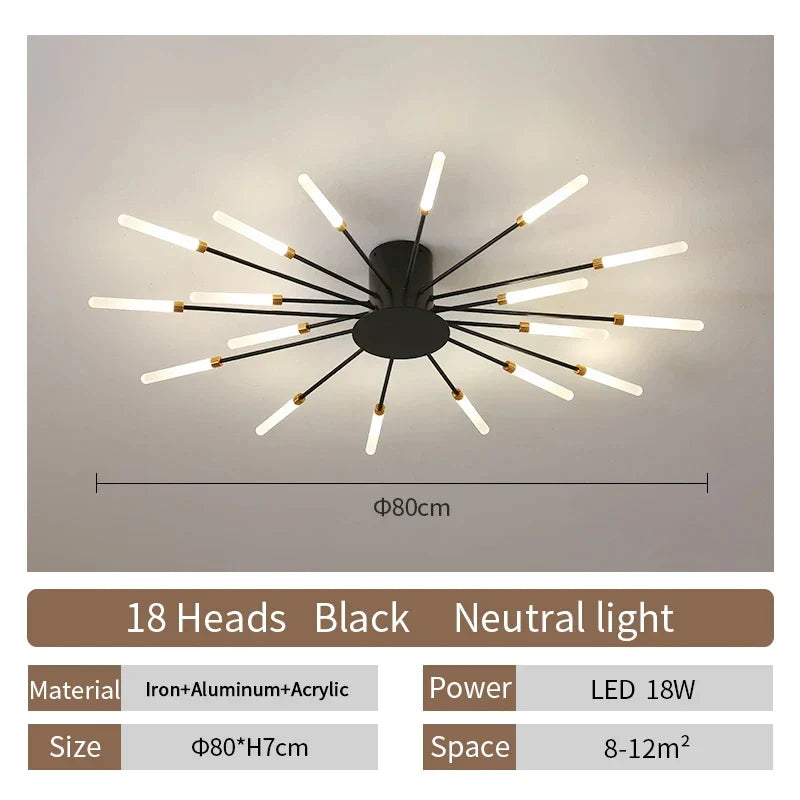 DecorBites™ LED Ceiling Chandelier Light Nordic Design