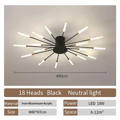 DecorBites™ LED Ceiling Chandelier Light Nordic Design