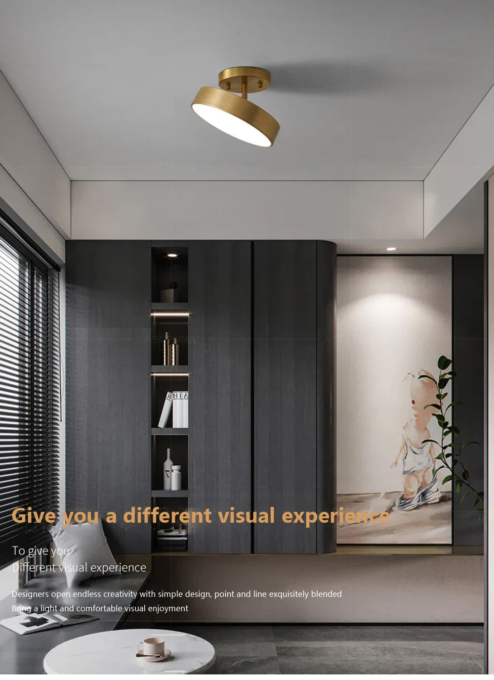 DecorBites™ LED Ceiling Light for Bedroom and Living Room