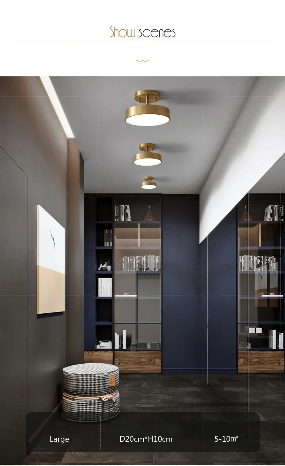DecorBites™ LED Ceiling Light for Bedroom and Living Room