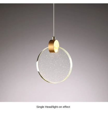 DecorBites™ LED Crystal Pendant Light for Bedroom and Bathroom