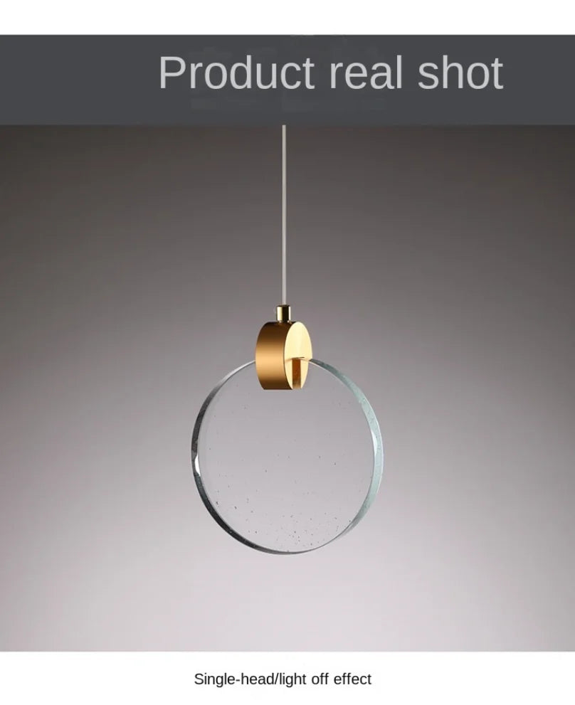 DecorBites™ LED Crystal Pendant Light for Bedroom and Bathroom