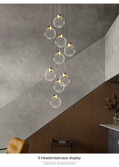 DecorBites™ LED Crystal Pendant Light for Bedroom and Bathroom