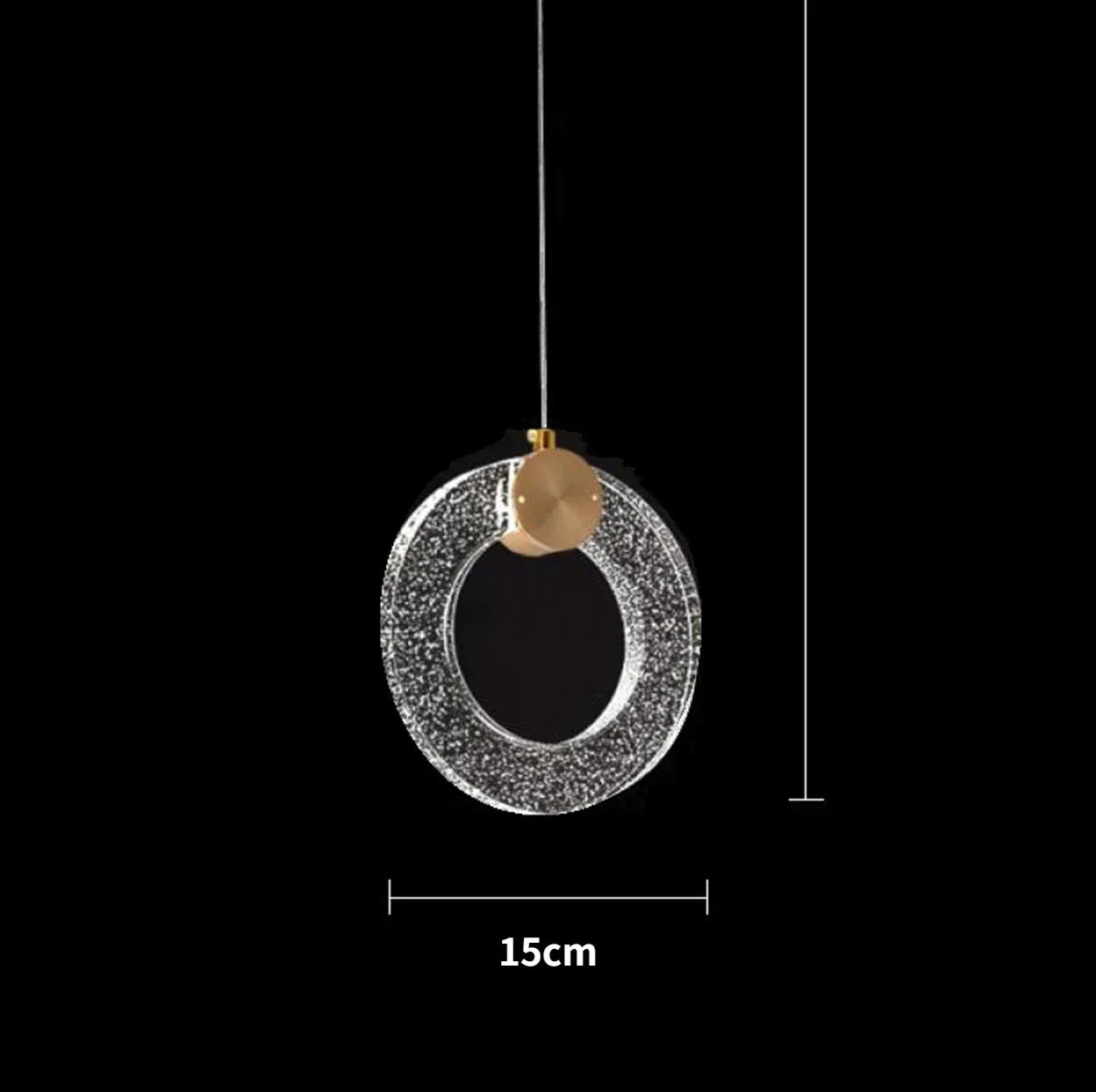 DecorBites™ LED Crystal Pendant Light for Bedroom and Bathroom