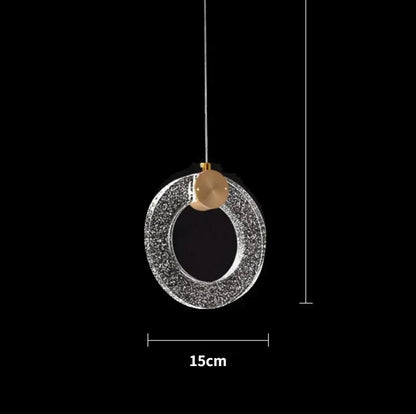 DecorBites™ LED Crystal Pendant Light for Bedroom and Bathroom