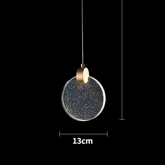 DecorBites™ LED Crystal Pendant Light for Bedroom and Bathroom