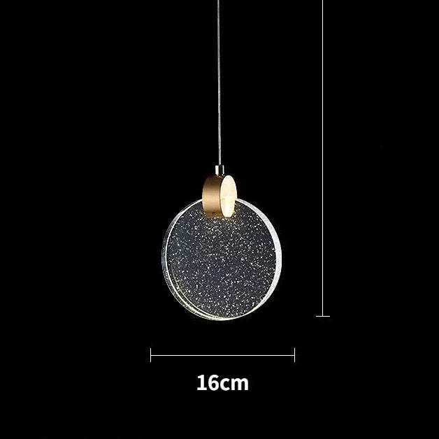 DecorBites™ LED Crystal Pendant Light for Bedroom and Bathroom