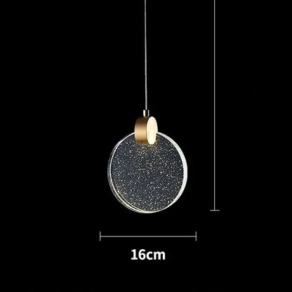 DecorBites™ LED Crystal Pendant Light for Bedroom and Bathroom