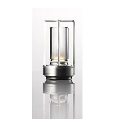 DecorBites™ LED crystal table lamp Plastic Rechargeable touch night lamp Bedroom Bedside table lamp Restaurant decorative lamp