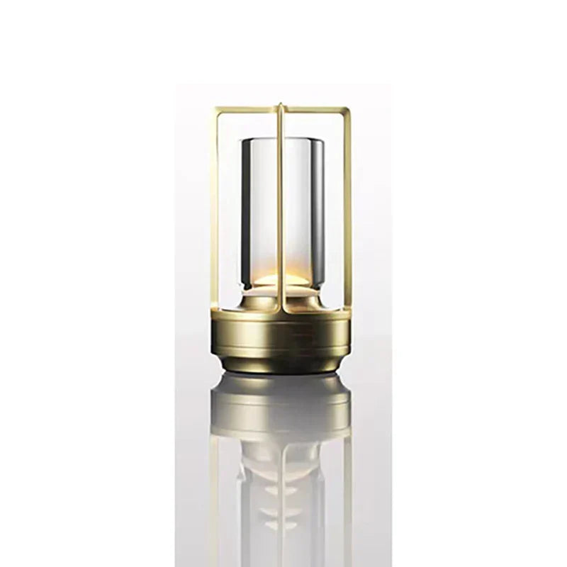 DecorBites™ LED crystal table lamp Plastic Rechargeable touch night lamp Bedroom Bedside table lamp Restaurant decorative lamp