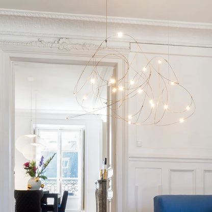 DecorBites™ LED Firefly Chandelier for Hotel and Kitchen