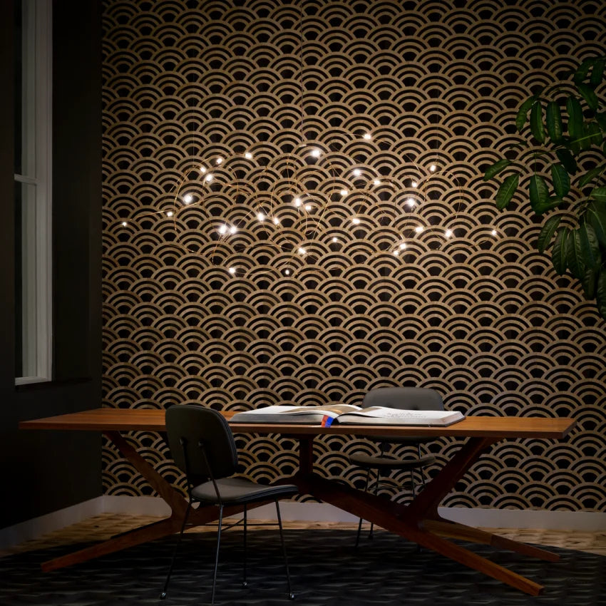 DecorBites™ LED Firefly Chandelier for Hotel and Kitchen