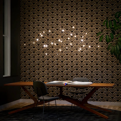 DecorBites™ LED Firefly Chandelier for Hotel and Kitchen