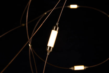 DecorBites™ LED Firefly Chandelier for Hotel and Kitchen