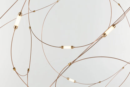DecorBites™ LED Firefly Chandelier for Hotel and Kitchen