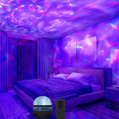 Disco ball led galaxy star projector purple & pink bedroom light