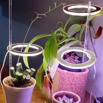 LED Grow Light Full Spectrum Angel Ring USB Lamp for Indoor Plants